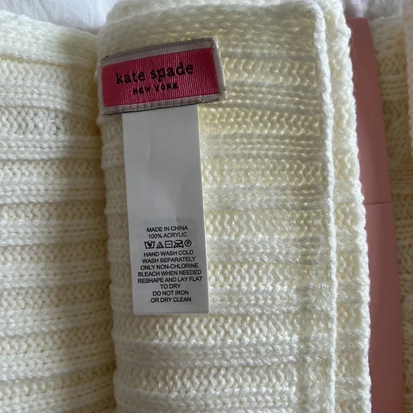 Kate Spade New York 2-Piece Cable-Knit Beanie & Muffler Set - Picture 6 of 7